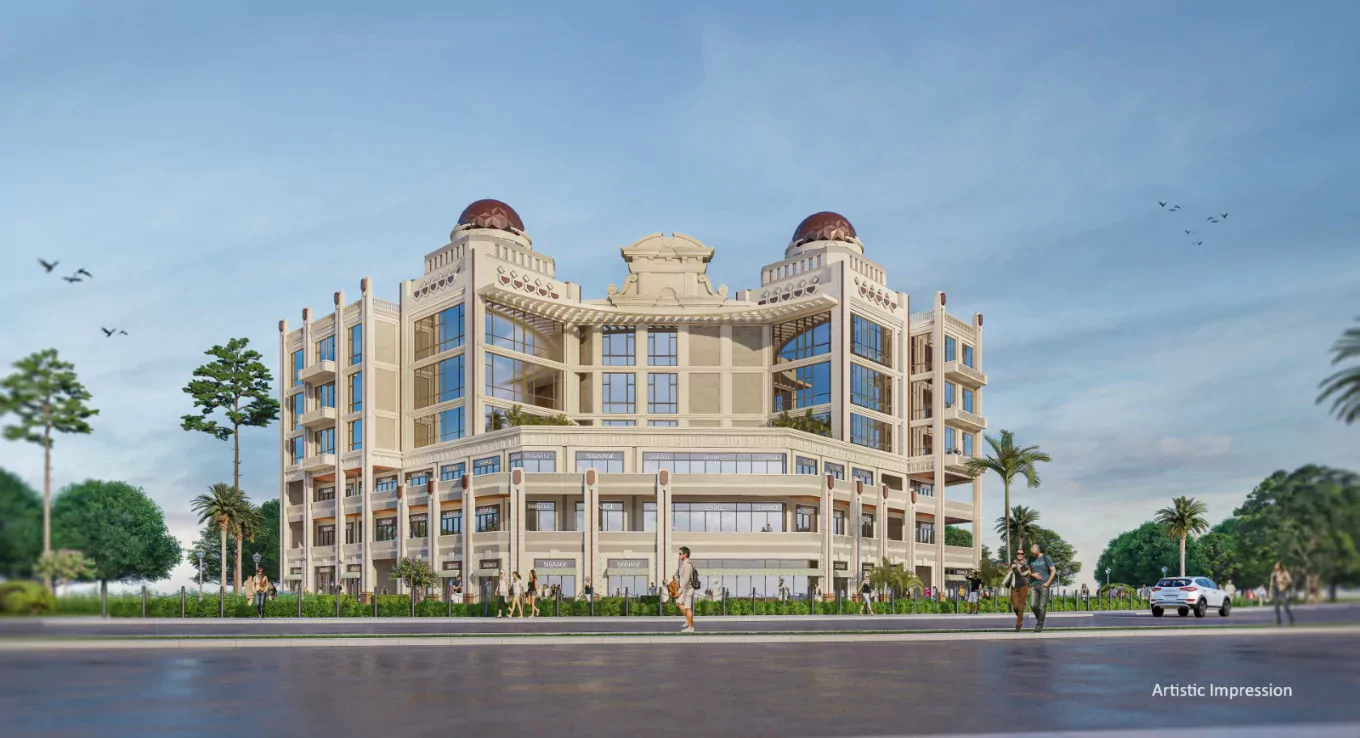 Architectural artistic impression of Mall of Expressway by Sikka Group, Greater Noida